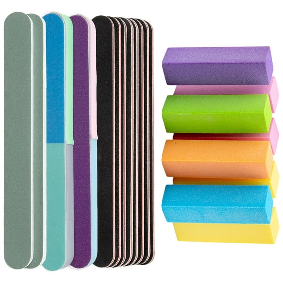 20/21Pcs Nail File and Buffer Set Nail File Kit Professional Manicure Supplies Nail Files Buffers Filer Buffer