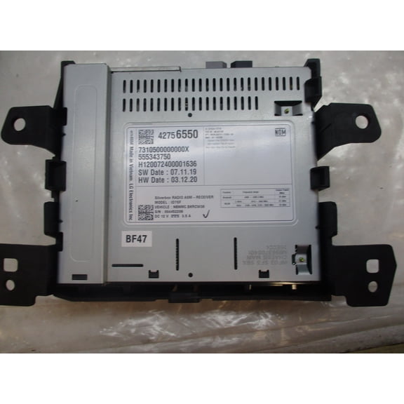 Pre-Owned 20 22 22 Chevy Spark Silverbox Radio Broadcasting Receiver OEM ID7SF 42756550 - Verify Specific Vehicle Fitment In Description - (Good)