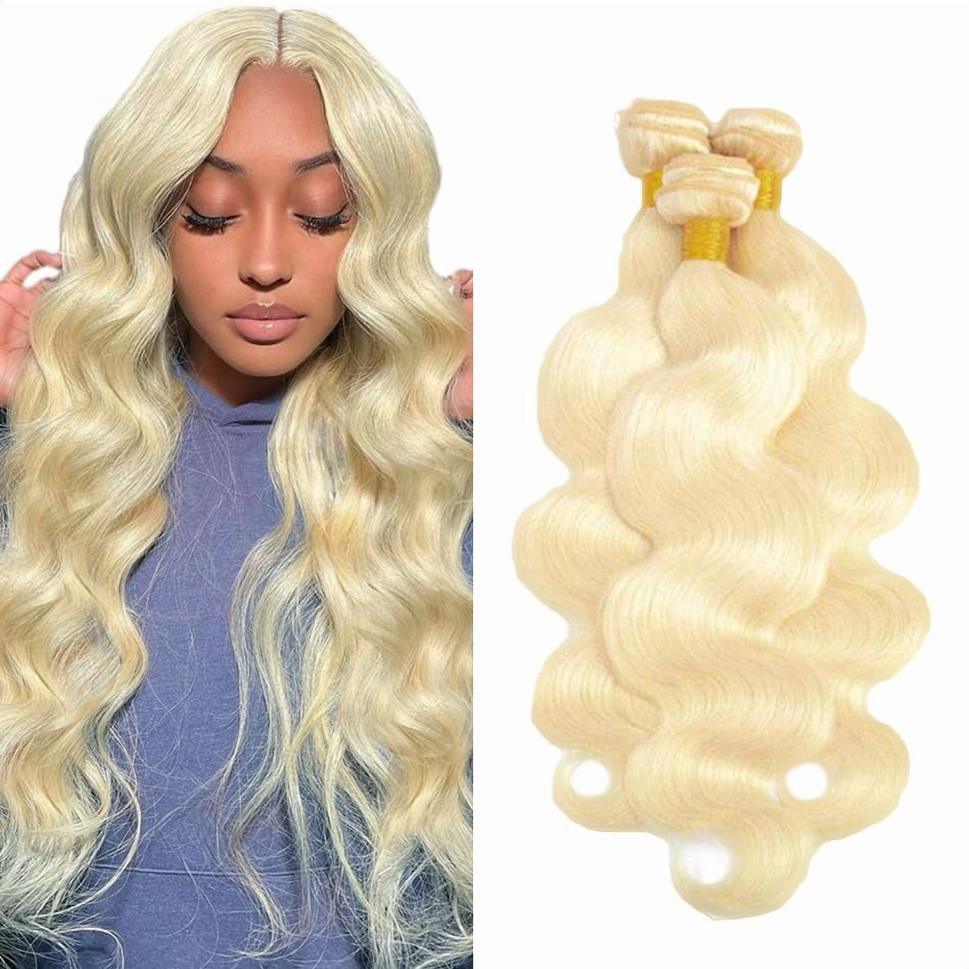 2 bundles of  Virgin Hair in #613 . 1 24\