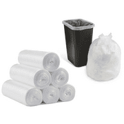 20-22 Gallon 14/Mic Clear Can Liners 30"x36" Tall Trash Bags for Kitchen Office, Home, School, Bath High Density Garbage Bags 50/Pack