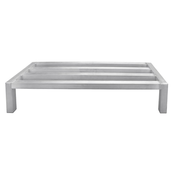 Update DNRK-1420 14 x 20 x 8 in. Aluminum Dunnage Rack with Plastic Soles on Legs