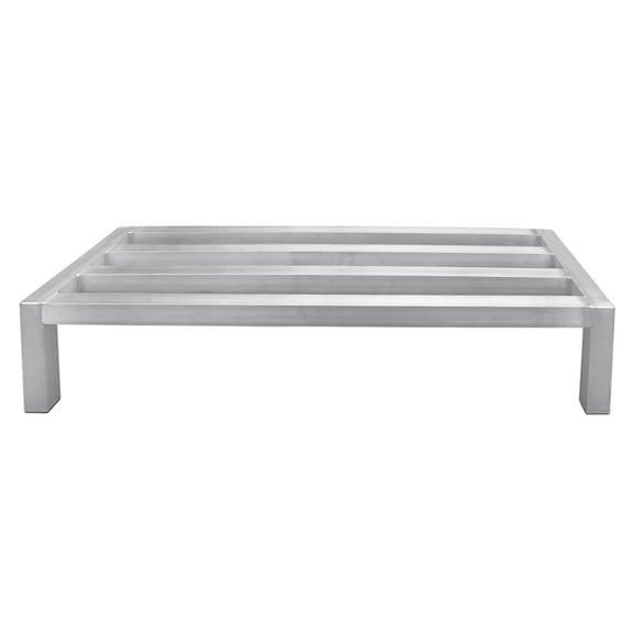 Update DNRK-1420 14 x 20 x 8 in. Aluminum Dunnage Rack with Plastic Soles on Legs