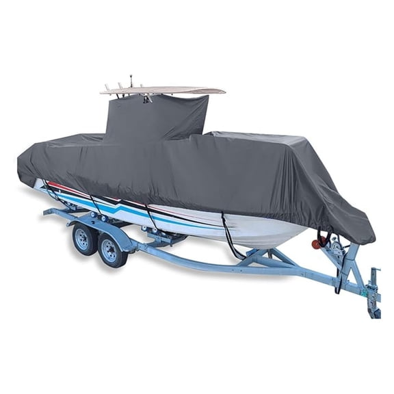 20-22FT 420D Heavy Duty Center Console T-Top Roof Boat Cover Replacement for Center Console Style Boats with T-Top Roofs