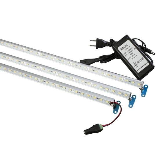 20" + 24' + 24"inches linked White LED Light for 6ft Jewelry Showcase with UL 12v Power Supply