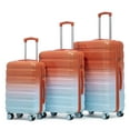 thumbnail image 1 of 20"/24"/28" 3 pcs/set in PC Spinner Wheel Luggage, Carry on Suitcase, With Gradient Color and Combination Lock, 1 of 9