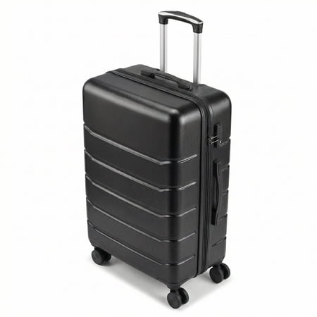 Alvantor 20-28 inch Luggage, Expandable Hardside Suitcase with Spinner Wheels, Blue,Black