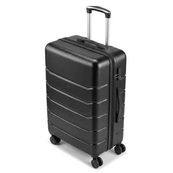 Alvantor 20-28 inch Luggage, Expandable Hardside Suitcase with Spinner Wheels, Blue,Black