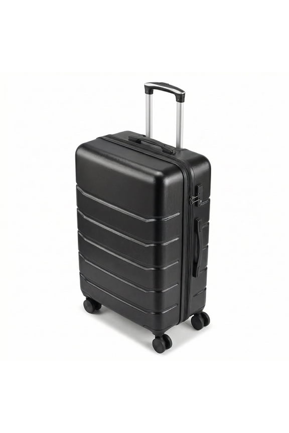 20-28 inch Luggage, Expandable Hardside Suitcase with Spinner Wheels, Blue,Black