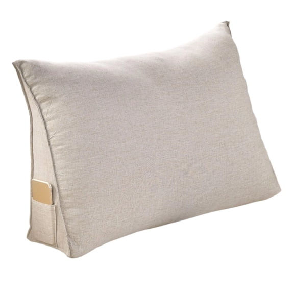 20 * 24 * 7.8in Triangular Headboard Pillow Twin For Dorm Headboard Bed Pillows Bolster Bed Bolster Triangular Backrest Reading Pillow For Bed With Removable 60x50cm Recliner for Large Recliner Large