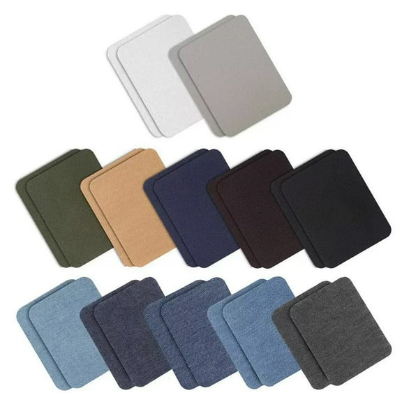 20/24 Pcs Iron-On Repair Patches Jeans Patches Self-Adhesive Repair Patches Denims Patches for Clothing Hole Repairing