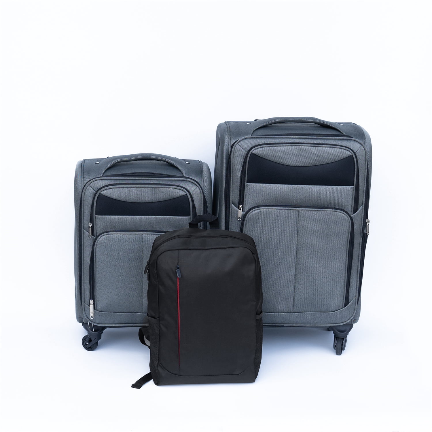 (20+24) Travel Case Two-Piece Suitcase Set Oxford Trolley Case Without Password Lock Universal Wheel + Oxford Cloth Backpack