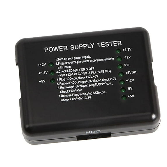 20 / 24-pin Tester Computer Power Checker For / / D With Led
