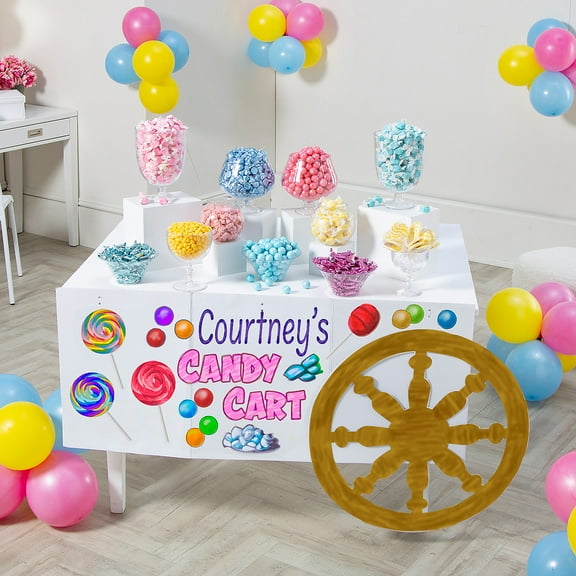 20" 25 1/2" Party Cart Cardboard Table Decorating Cutouts Kit - 3 Pieces
