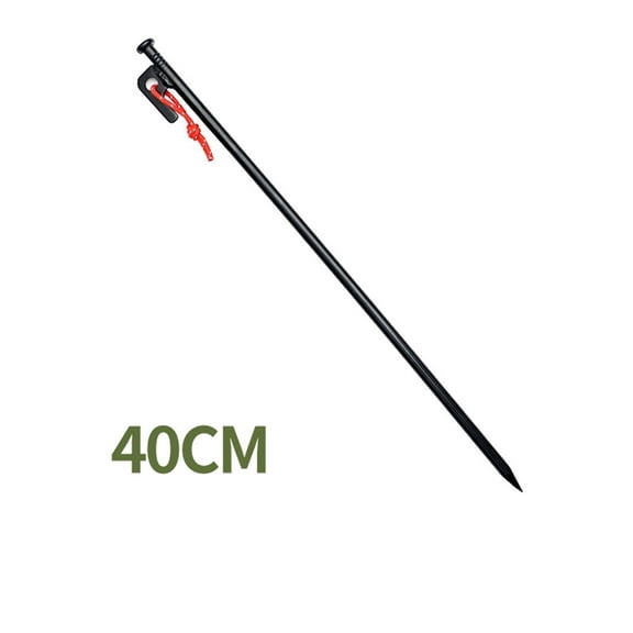 20/25/30/40cm Metal Tent Beach Canopy Camping Stakes Peg With Rope Ground Nail