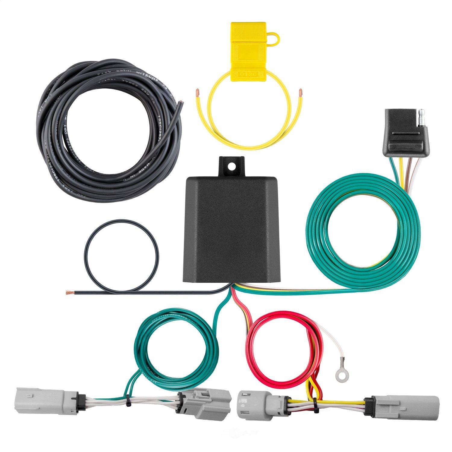 CURT 56453 Custom Wiring Harness; 4-Way Flat Output; Select Lincoln Aviator, Fits Select Lincoln