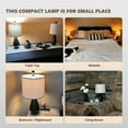 thumbnail image 1 of 20.25'' Table Lamps Set of 2, Black Farmhouse Lamps for Bedroom, Living Room, Nightstand, 1 of 8