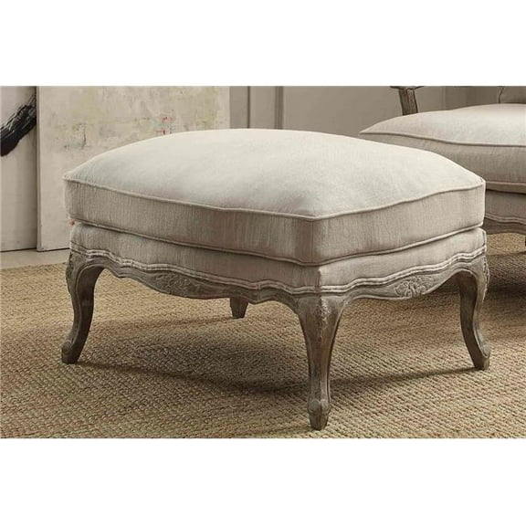 20.25 x 25.5 x 32 in. Parlier Show Wood Ottoman - Gray