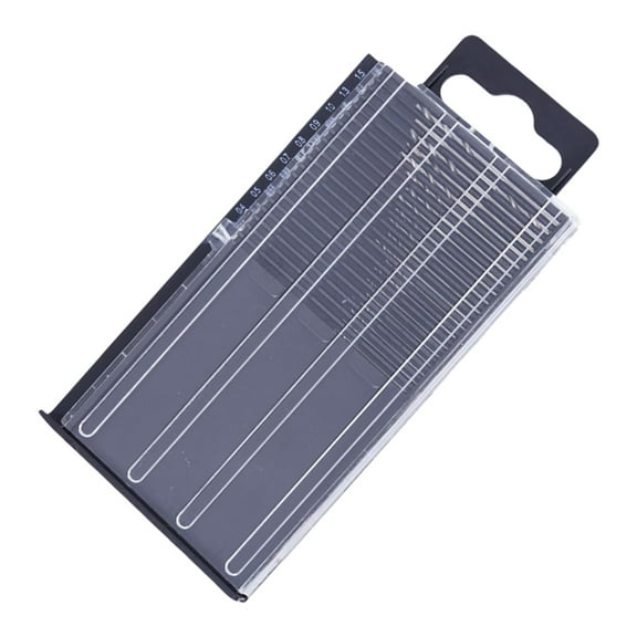 20/25Pcs Portable High Speed Steel Mini Twist Drill Bits Set for Fine Drilling Crafting in Wood Plastic Metal and Resin