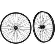 26" x 1.85" Heavy Duty Bike Rim Wheelsset, Front and Rear Wheel, 12 Gauge 48 Spokes Wheelset, Double Wall Aluminum Alloy Bicycle Wheels Rims Disc Brake MTB Wheel Set