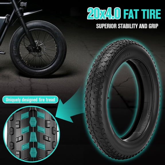20/26x4.0 Fat Tire for Ebike and MTB
