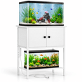 thumbnail image 1 of 20-29-30 Gallon Fish Tank Stand With Power Outlets Metal Frame Aquarium Cabinet Storreptile Turtle For Home Office Up To 400 Lbs, 1 of 4