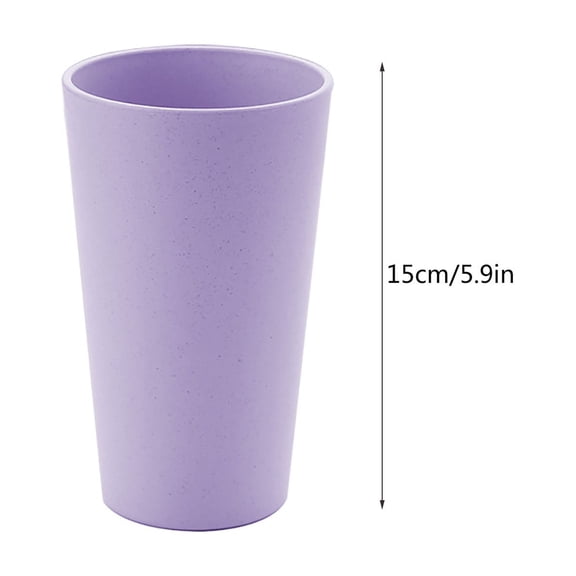 20.29 oz Natural Wheat Straw Unbreakable Drinking Tumbler, Large‑Capacity Multipurpose Cup, Non‑Slip Thickened Base Lightweight Tableware for Bathroom, Kitchen, Home and Office Daily‑Use Accessory