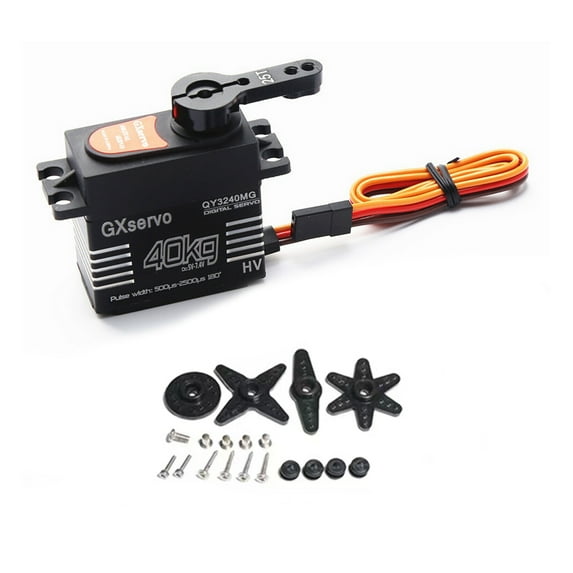 20.2x40x40.5mm 25T Arm High Torque 40kg Metal Gear Digital Servo Kits for 1/8 1/10 Scale RC Car