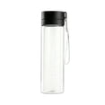 thumbnail image 1 of 20.3 oz Clear Water Bottle,Built-In Measurement Marks Leakproof Lid Hydration Tumbler for Gym Office Work Daily Use,Black, 1 of 6