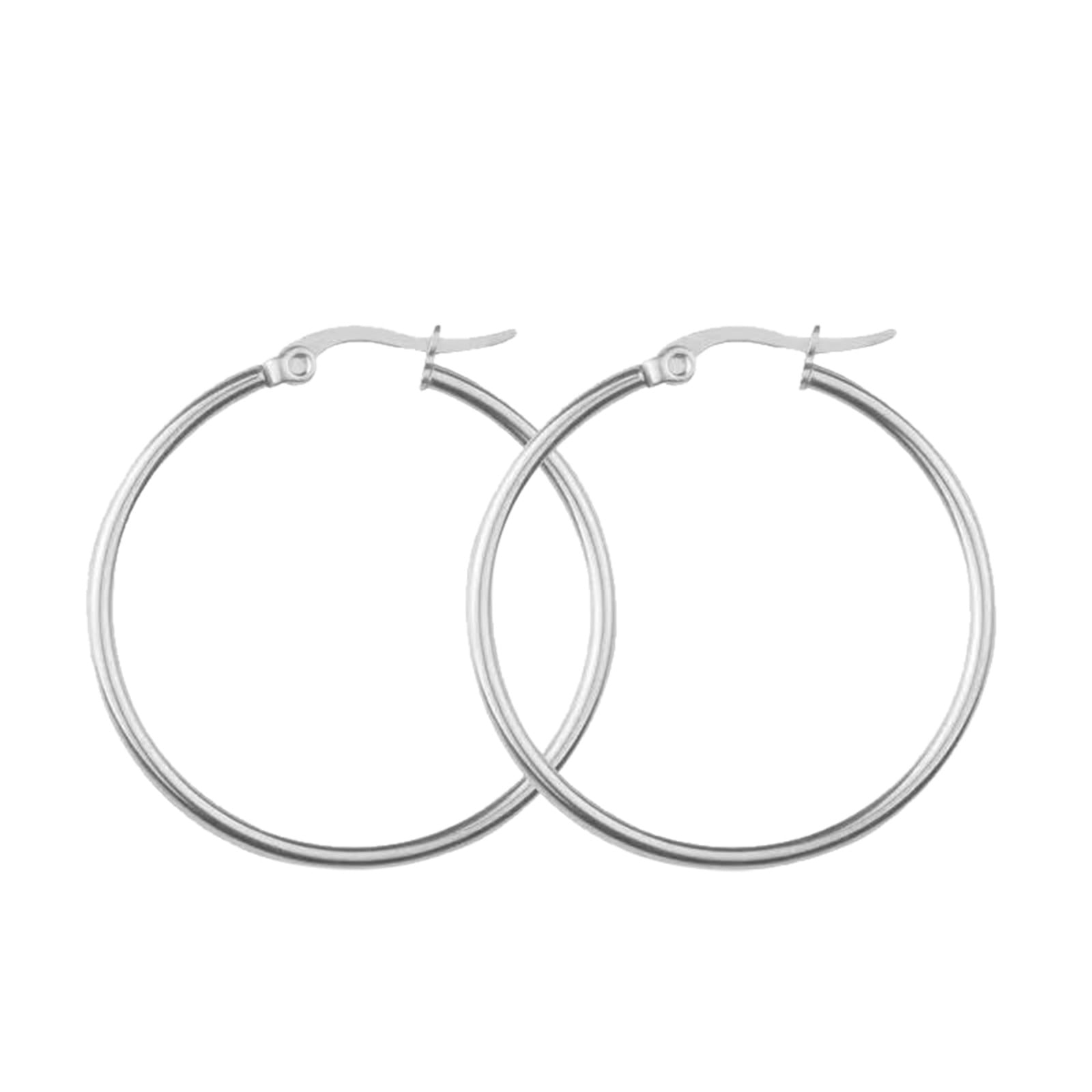 20/30/40/50/60mmEarrings Titanium Steel Earrings European And N Fashion