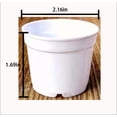 thumbnail image 1 of 20,30,40 New 2 Inch Plastic Nursery Pots ~ Pots are 2-4 Inch Round at The Top and 1.6-3.15 Inch Deep Color: Black，White, 1 of 3