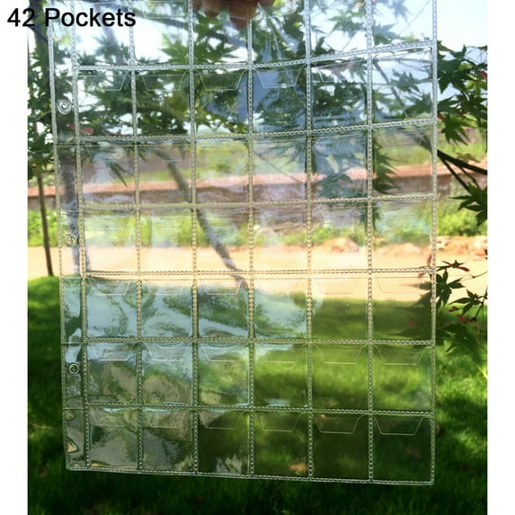 20/30/42 Pockets Clear Ring Coin Holder Album Badge Per Page Money Collection