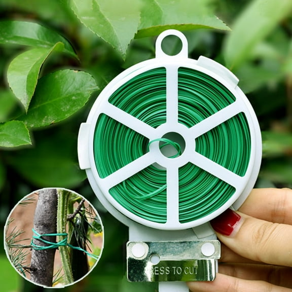 20/30/50/100M Garden Ties Iron Wire Ties With Cut Plant Ties For Gardening 50M Smile Home