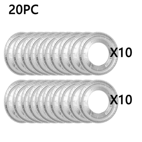20/30/50 Pack Round Electric Stove Burner Covers, Disposable Stove Top Aluminum Foil Bib Liners, Aluminum Foil Gas Stove Covers, to Keep Kitchen Range Clean from Oil and Food Drips