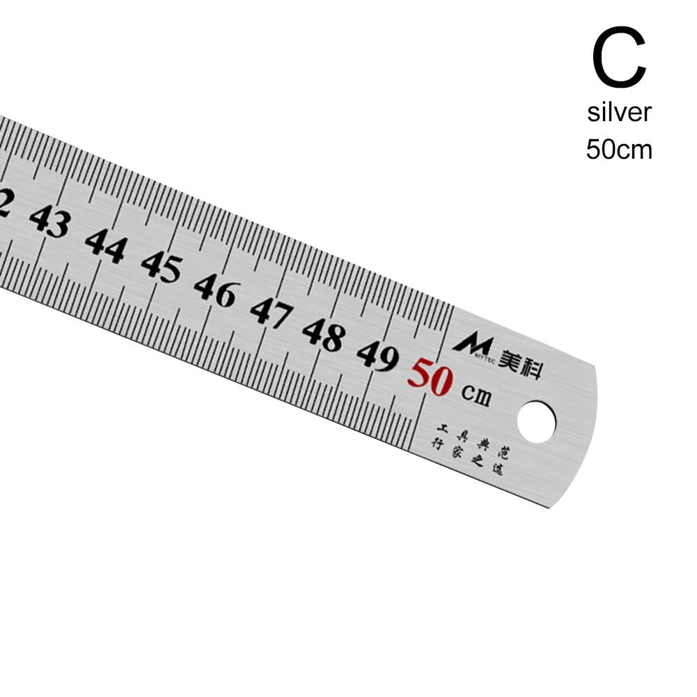 2 Pcs Scale Metric Ruler Precision Ruler Carpentry Ruler Marking Ruler  Millimeter Ruler Line Ruler Machinist Ruler Construction Ruler Mm Ruler  Work