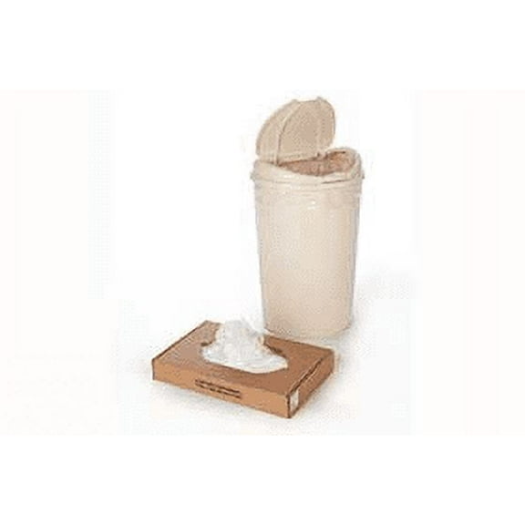 20-30 Gallon High-Density Can Liners, 30" X 37", Clear Poly, 13 MIC, Flat Packed - Box of 500 Bags