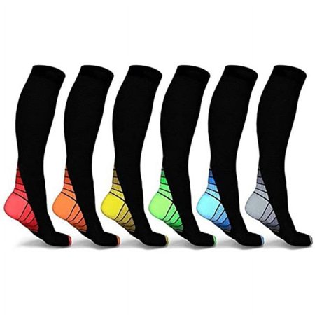 20-30 MmHg DXT Multi Compression Circulation Boosting Socks - Small & Medium - Pack of 6