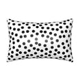 20" *30" Satin Pillowcase for Hair and Skin Black white Irregular polka