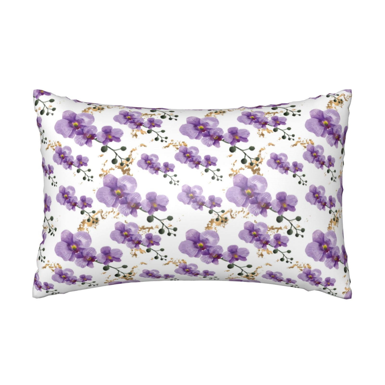 20" *30" Satin Pillowcase for Hair and Skin Bloom Orchids Flowers