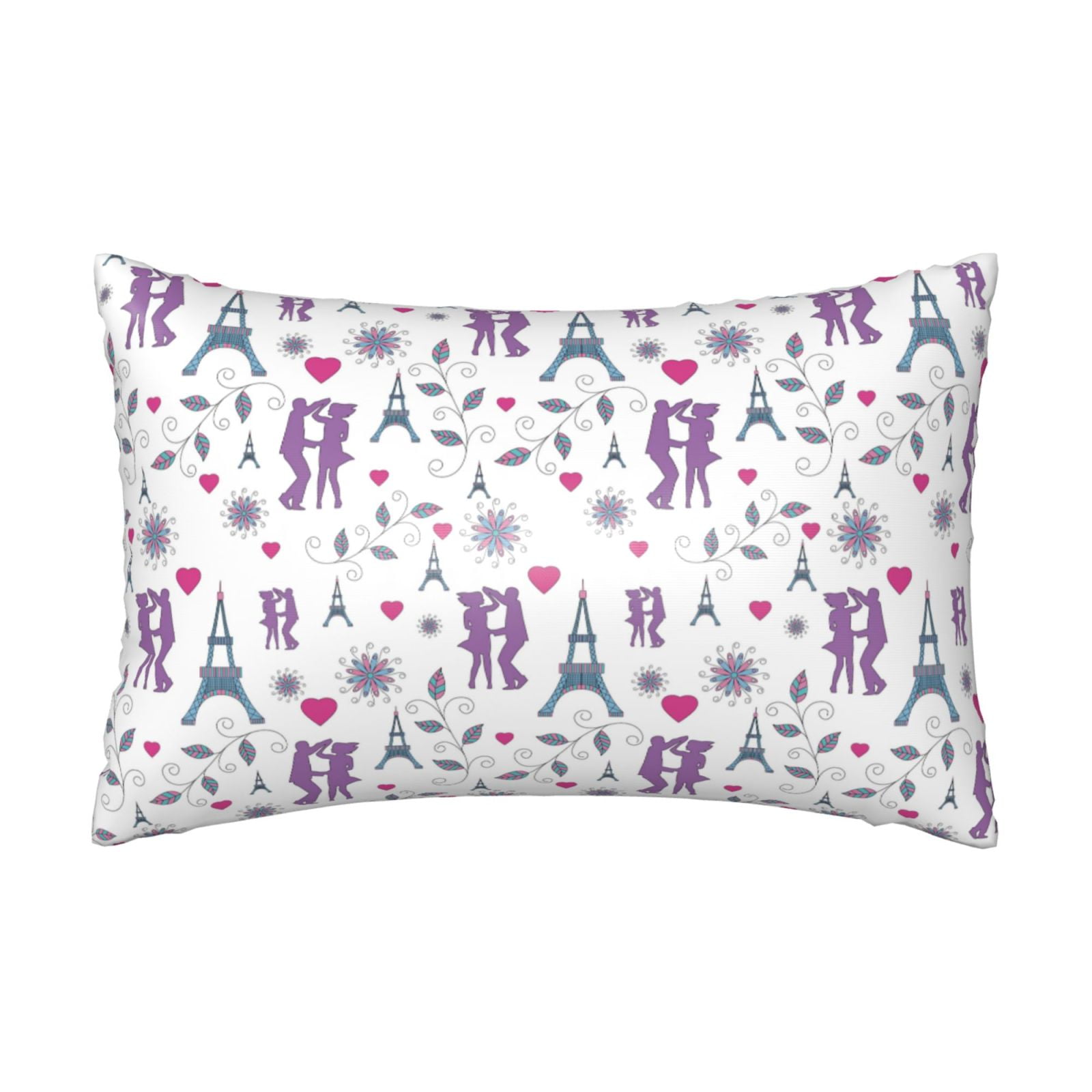 20" *30" Satin Pillowcase for Hair and Skin Eiffel Tower dancing