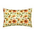 20" *30" Satin Pillowcase for Hair and Skin Sunflowers And Butterflies