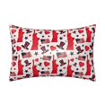20" *30" Satin Pillowcase for Hair and Skin USA Flag Print heart