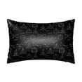 20" *30" Satin Pillowcase for Hair and Skin equation Math Print black