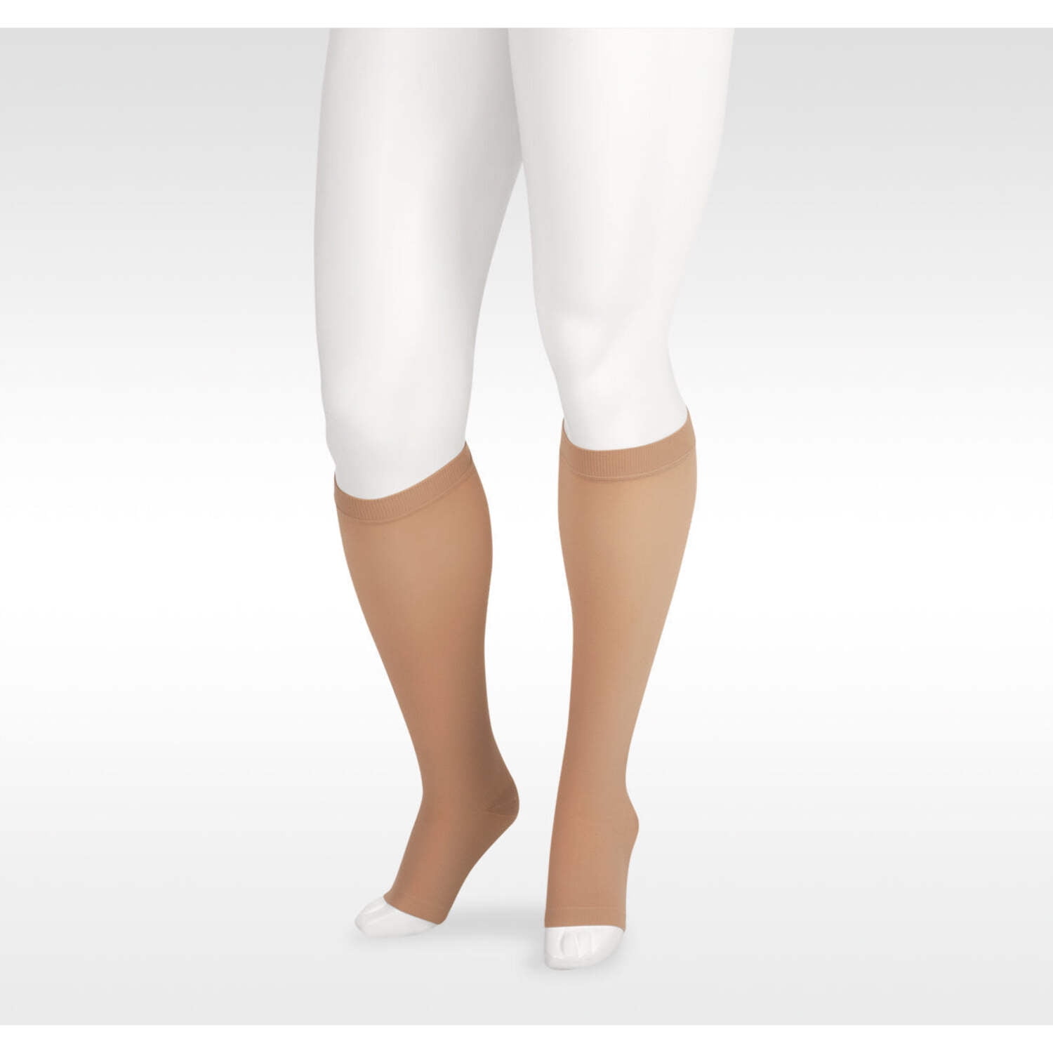 Juzo 2001 Soft Open Toe Knee High Compression Stockings - 20-30 MmHg, Beige III, Regular Length - View #5