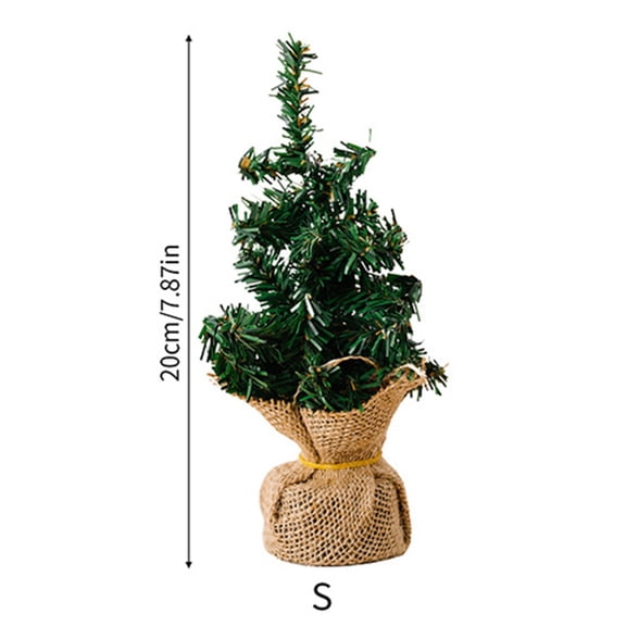 20/30Cm Mini Christmas Trees Ornament 2024 New Decorations For Arty Wedding Home Decor Durability Easy Setup Tabletop Ornaments