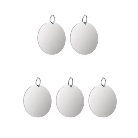 20/30mm Lasers Engraveds Round Stainless Steel HangtagsC0rr0s10nResistant for Pet IDs