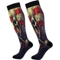 thumbnail image 1 of 20-30mmHg Compression Socks for Men & Women Circulation American Flag Riders Knee High Compression Stockings - Best Support for Medical, Running, Nursing, Athletic Gift, 1 of 7