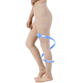 thumbnail image 1 of 20-30mmHg Medical Compression Pantyhose, Women Compression Stockings & Leggings, Opaque Footless High Waist Opaque Compression Tights for Varicose Veins, Graduated Support Hose for Doctor-Beige-M, 1 of 7