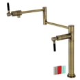 thumbnail image 1 of 20.31 in. Kaiser Deck Mount Pot Filler, Antique Brass, 1 of 1