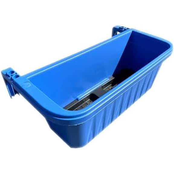20" Adjustable Railing Planter, Blue