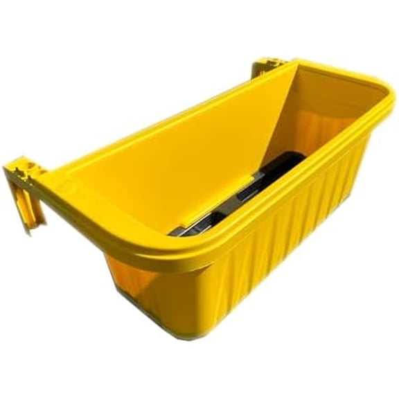 20" Adjustable Railing Planter, Yellow